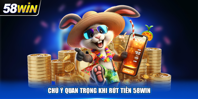 Vài điểm quan trọng mà ai cũng cần biết khi rút tiền 58Win