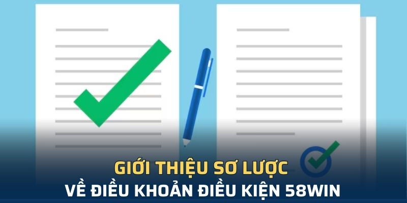Giới thiệu sơ lược về điều khoản điều kiện 58Win